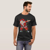 Dabbing Weihnachtsbaum Lichter Kinder Junge T-Shirt (Vorne ganz)