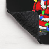 Dabbing Weihnachtsbaumleuchten Weihnachtsmänner Ki Mousepad (Ecke)