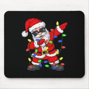Dabbing Weihnachtsbaumleuchten Weihnachtsmänner Ki Mousepad