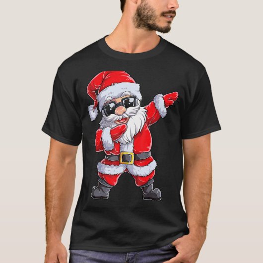 Dabbing Weihnachtsjunge Männer Xmas Dab Da Da T-Shirt (Vorderseite)