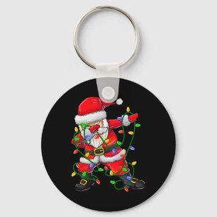 Dabbing Weihnachtsmann für Jungen Mädchen Weihnach Schlüsselanhänger