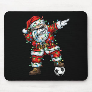 Dabbing Weihnachtsmann Fußball Weihnachts-Pyjama J Mousepad