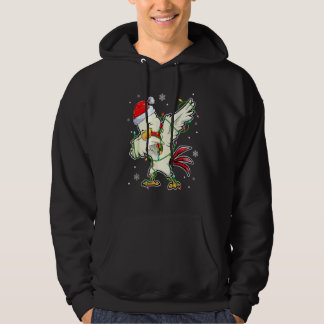 Dabbing Weihnachtsmann Huhn Frohe Weihnachten Kind Hoodie