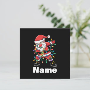 Dabbing Weihnachtsmann Lustiges Personalisiertes W Einladung