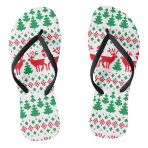 Dabbing Weihnachtsmann, Vintage Weihnachten Badesandalen