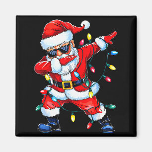Dabbing Weihnachtsmann Xmas Licht Mädchen Jungen K Magnet
