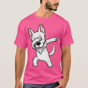 Dabbing Weißer Deutscher Schäferhund Dab Dance T-Shirt