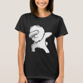 Dabbing White Spitz T-Shirt (Vorderseite)