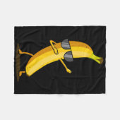 Dabbing Yellow Banana - Dab Funny Dancing Frucht Fleecedecke (Vorderseite (Horizontal))