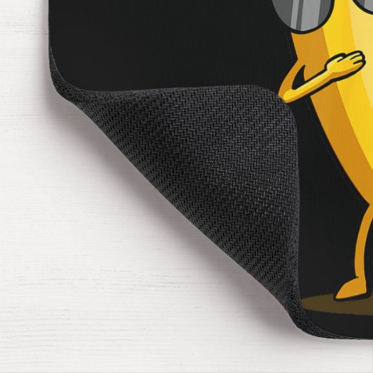 Dabbing Yellow Banana - Dab Funny Dancing Frucht Mousepad (Ecke)
