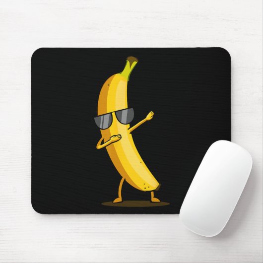 Dabbing Yellow Banana - Dab Funny Dancing Frucht Mousepad (Mit Mouse)