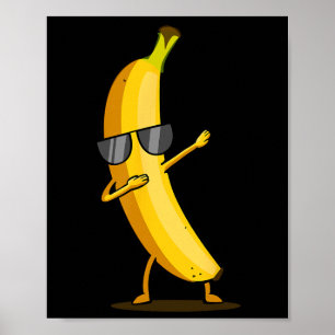 Dabbing Yellow Banana - Dab Funny Dancing Frucht Poster