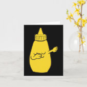 Dabbing Yellow Mustard Squeeze Flasche Funny Danci Karte (Gelbe Blume)