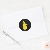 Dabbing Yellow Mustard Squeeze Flasche Funny Danci Runder Aufkleber (Umschlag)