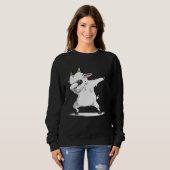 Dabbing Ziege Dab Tance Farm Pet Gif Sweatshirt (Vorne ganz)