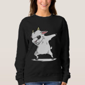 Dabbing Ziege Dab Tance Farm Pet Gif Sweatshirt (Vorderseite)
