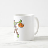 Dabbing Zombie Halloween Dab Funny Gift Design Kaffeetasse (VorderseiteRechts)