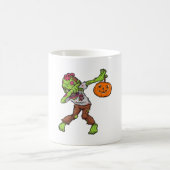Dabbing Zombie Halloween Dab Funny Gift Design Kaffeetasse (Mittel)