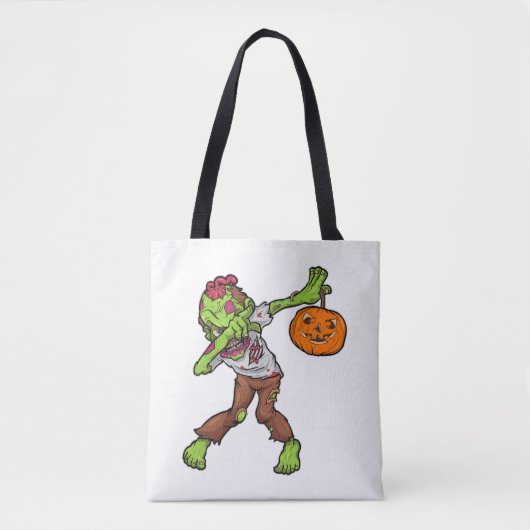 Dabbing Zombie Halloween Dab Funny Gift Design Tasche (Vorderseite)