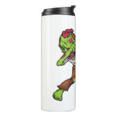 Dabbing Zombie Halloween Dab Funny Gift Design Thermosbecher (Nach links gedreht)