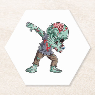 Dabbing-Zombie-Halloween-Shirts, Halloween 2021 Untersetzer