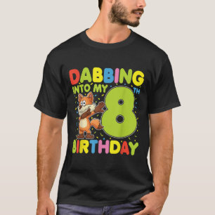 Dabbing Zu Meinem 8. Geburtstag Fuchs Acht Jahre A T-Shirt
