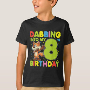 Dabbing Zu Meinem 8. Geburtstag Fuchs Acht Jahre A T-Shirt