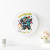 DABBING ZUKUNFT LERNEN Wanduhr (Zuhause)