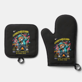 DABBING ZUKÜNFTIGE LERNEN TOPFHALTER OFENHANDSCHUH & Topflappen-Set