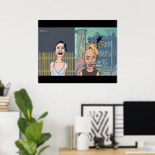 Dabble Mädchen Poster (Heimbüro)
