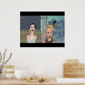 Dabble Mädchen Poster (Küche)