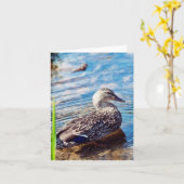 Dabbling Ripples Karte (Gelbe Blume)