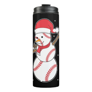 Dabing Baseball Snowman Weihnachtsfeiertag Thermosbecher