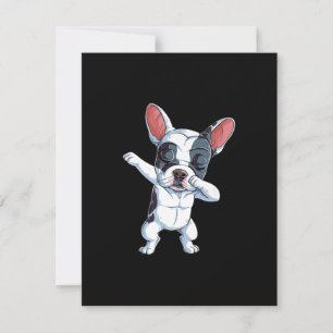 Dabing French Bulldog Kids Boys Dog Lover Dankeskarte