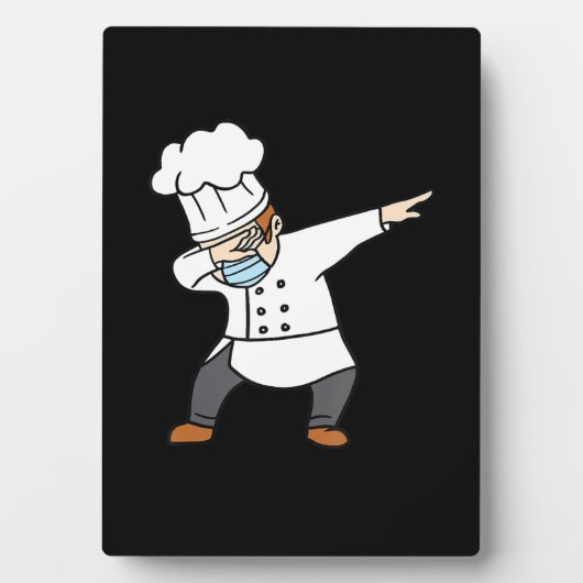 Dabing Pizza Koch Baker Pizzabaker Dab Tanzgeschen Fotoplatte (Vorderseite)