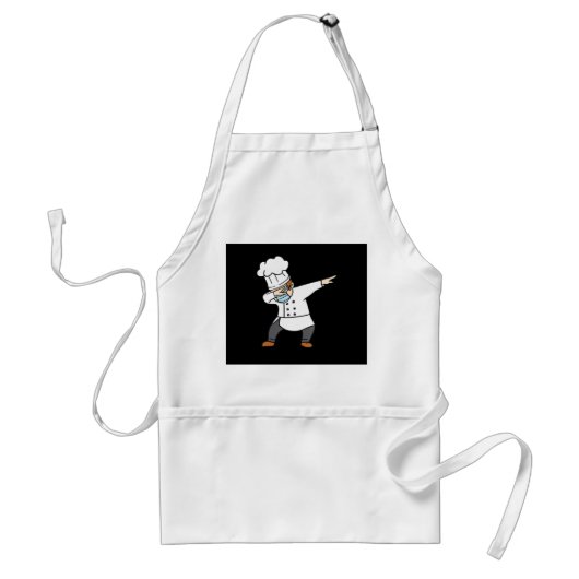 Dabing Pizza Koch Baker Pizzabaker Dab Tanzgeschen Schürze (Vorne)