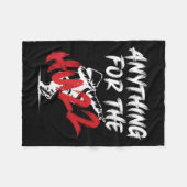 Dabing Rizzler Funny Meme Brainrot Huzz Slang - Un Fleecedecke (Vorderseite (Horizontal))