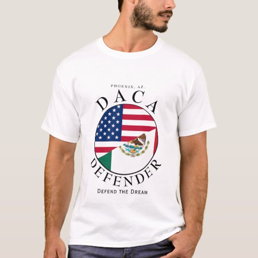 DACA DEFENDER in weiß T-Shirt (Vorderseite)