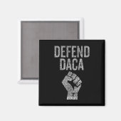 Daca mit Widerstandsfaust Grafik Distressed vertei Magnet (Vorderseite/Rückseite)