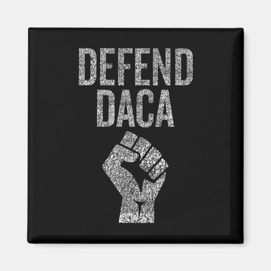 Daca mit Widerstandsfaust Grafik Distressed vertei Magnet (Vorne)