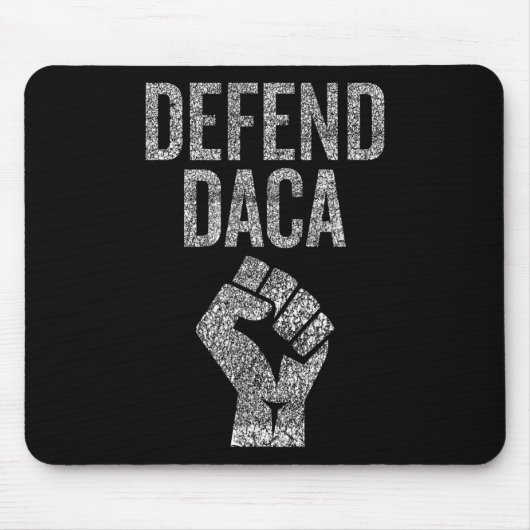 Daca mit Widerstandsfaust Grafik Distressed vertei Mousepad (Vorne)