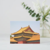 Dach aus der verbotenen Stadt Postkarte (Stehend Vorderseite)