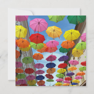 Dach aus Regenschirmen