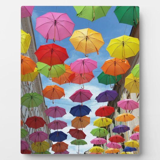 Dach aus Regenschirmen Fotoplatte (Vorderseite)