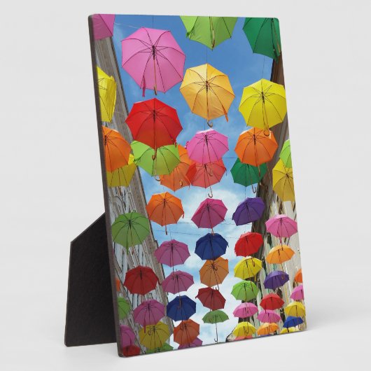 Dach aus Regenschirmen Fotoplatte (Seite)