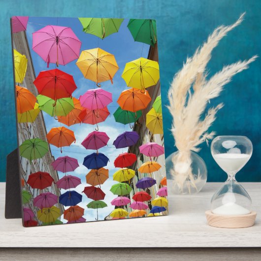 Dach aus Regenschirmen Fotoplatte (Seite)