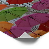 Dach aus Regenschirmen Poster (Ecke)