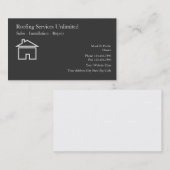 Dach-Baugewerbe-Karten Visitenkarte (Vorne/Hinten)