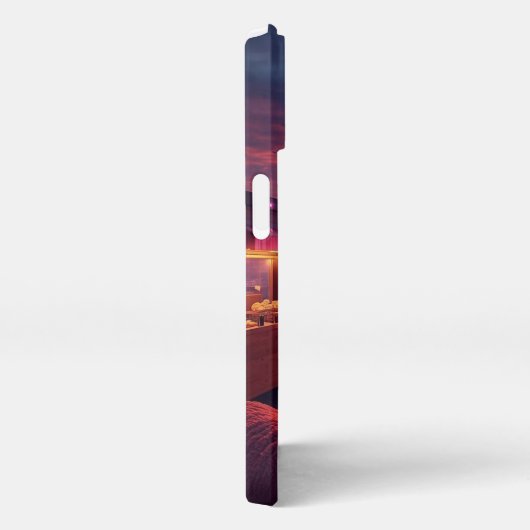 Dach Beats und Sonnenuntergänge Leckereien iPhone Hülle (Rechte Seite)