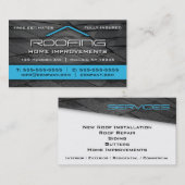 Dach Beruflich Business Card Blue Visitenkarte (Vorne/Hinten)